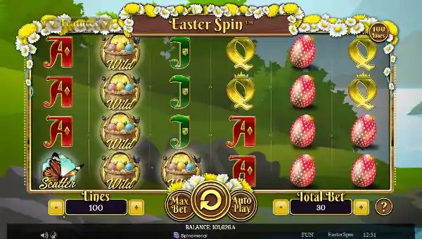 Easter Spin gameplay