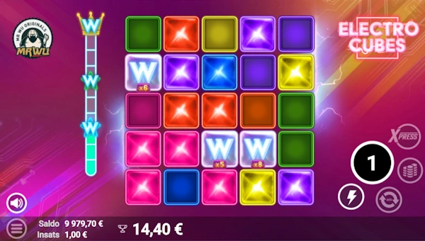 Electro Cubes bonus game