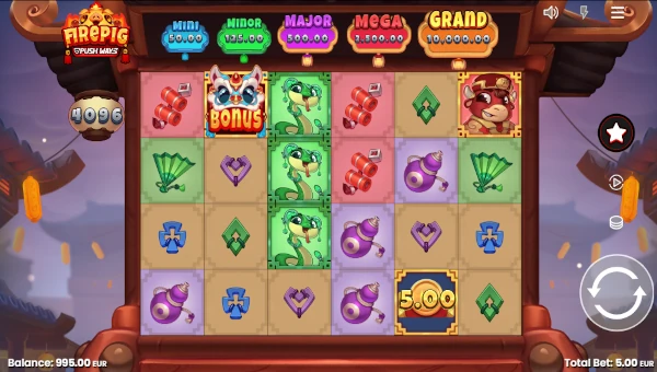 Fire Pig Push Ways gameplay