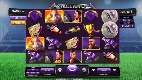 Fotball Fortunes gameplay