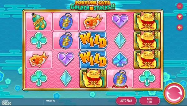 Fortune Cats Golden Stacks gameplay