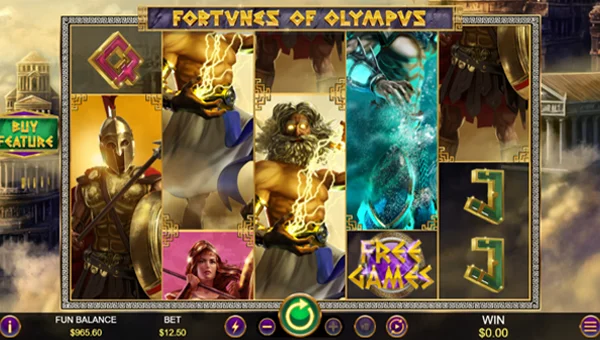 Fortunes of Olympus gameplay