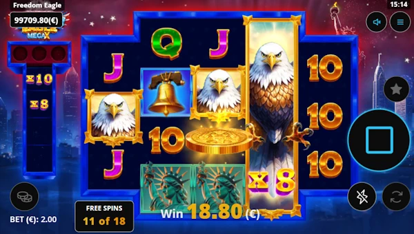 Freedom Eagle Mega X bonus game
