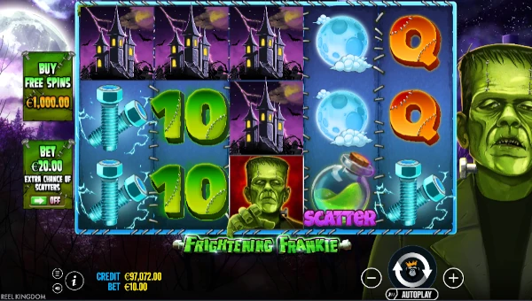 Frightening Frankie Slot Base Game Base Game Screenshot