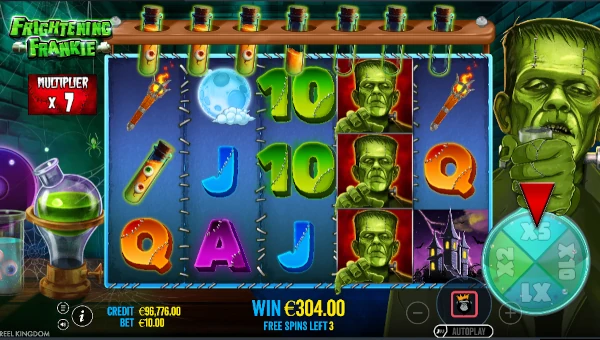 Frightening Frankie Bonus Game and Free Spins Bonus Game and Free Spins
