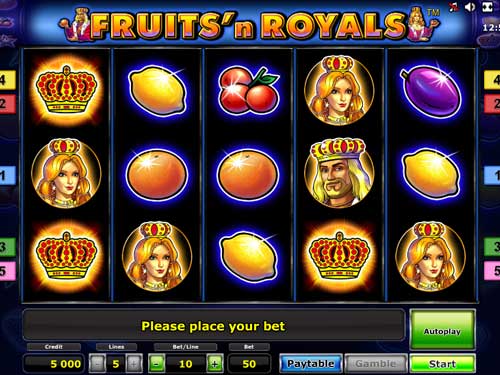 Fruits and Royals gameplay