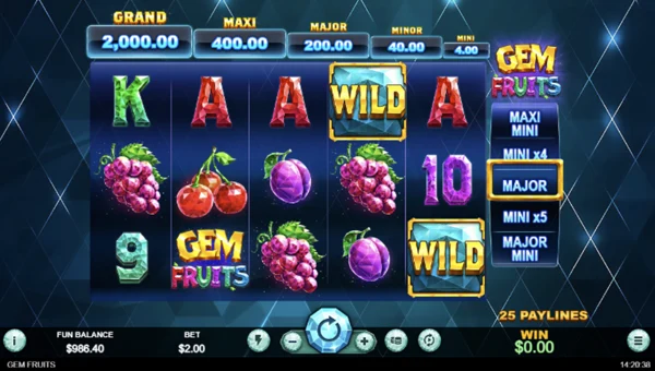Gem Fruits gameplay