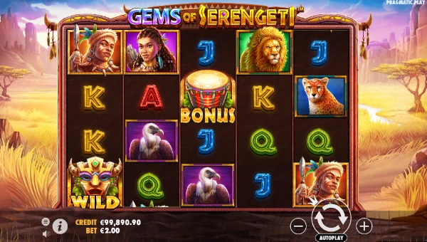 Gems of Serengeti gameplay