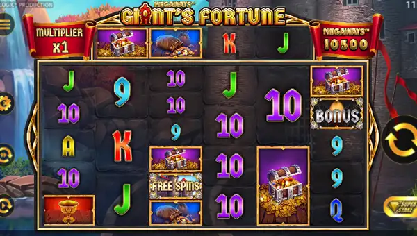 Giants Fortune Megaways gameplay