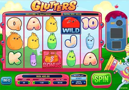 Glutters gameplay