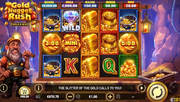Gold Nugget Rush gameplay