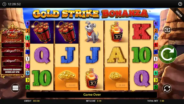 Gold Strike Bonanza gameplay