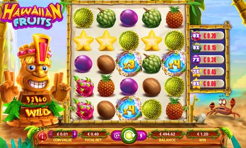Hawaiian Fruits gameplay