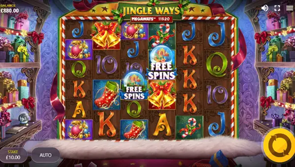 Jingle Ways Megaways gameplay