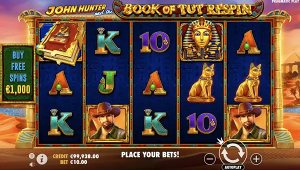John Hunter and the Book of Tut Respin gameplay