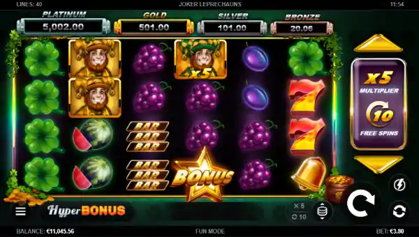 Joker Leprechauns gameplay