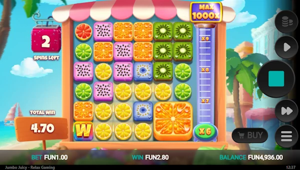 Jumbo Juicy bonus game