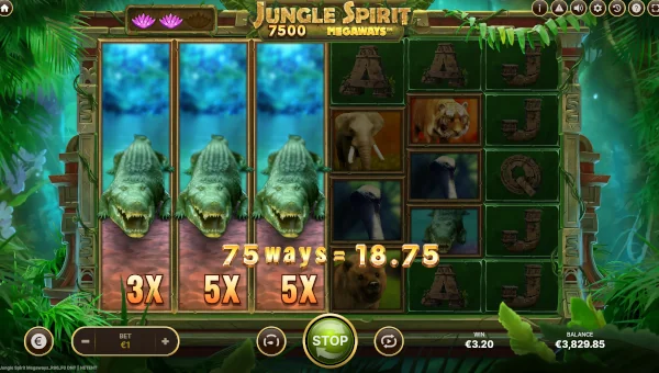 Jungle Spirit Megaways gameplay