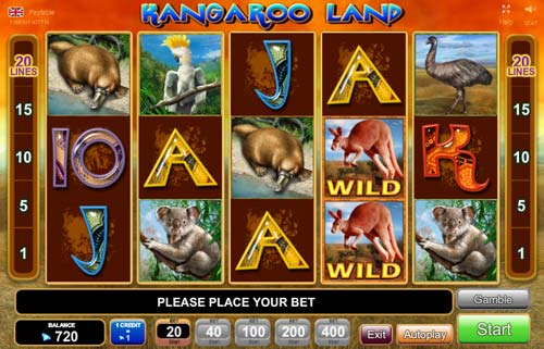 Kangaroo Land gameplay