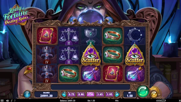 Lady of Fortune Destiny Spins gameplay