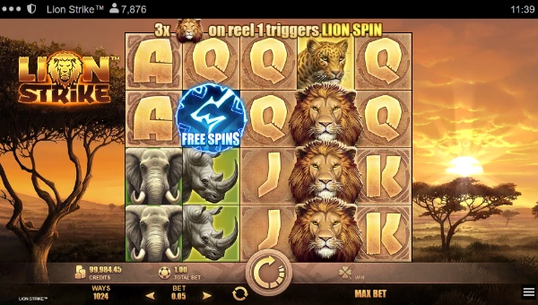 Lion Strike gameplay