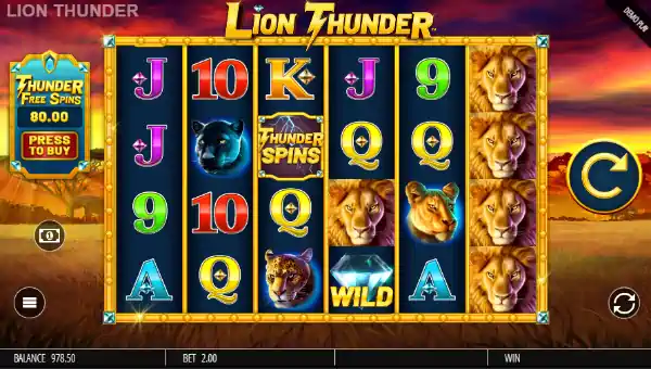 Lion Thunder gameplay