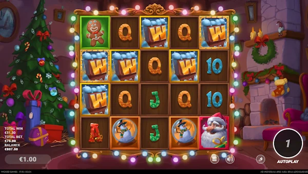 Screenshot of Loaded Sack slot demo showing reels and bonus game features