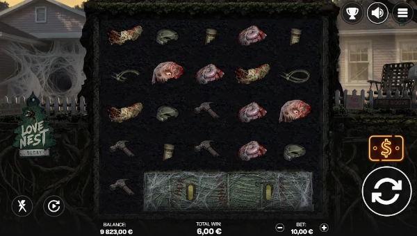 Love Nest base game screenshot showing reels and features
