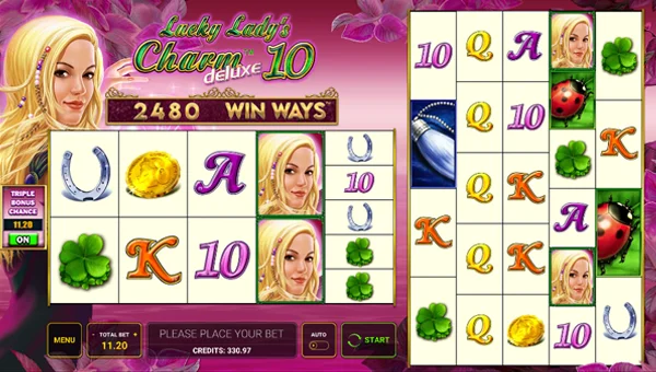 Lucky Ladys Charm Deluxe 10 Win Ways gameplay