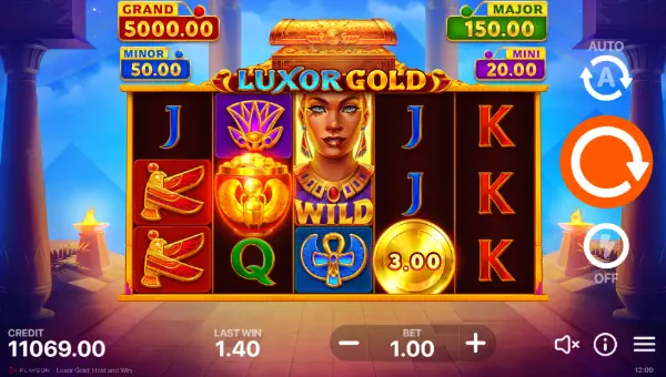 Luxor Gold Hold and Win gameplay