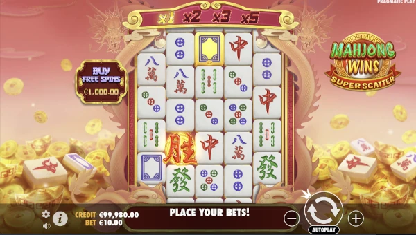 Mahjong Wins Super Scatter gameplay