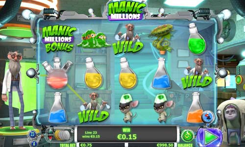 Manic Millions gameplay