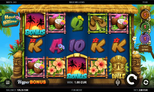 Maui Millions gameplay