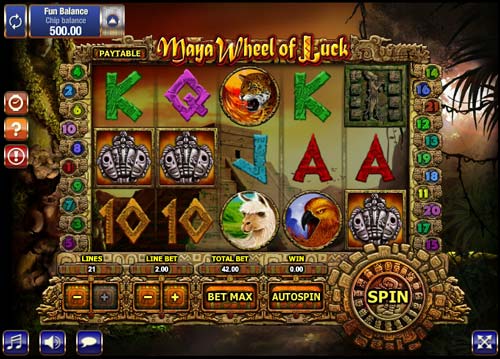 Maya Wheel of Luck gameplay