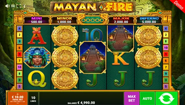 Mayan Fire gameplay