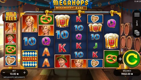 Megahops Megaways gameplay