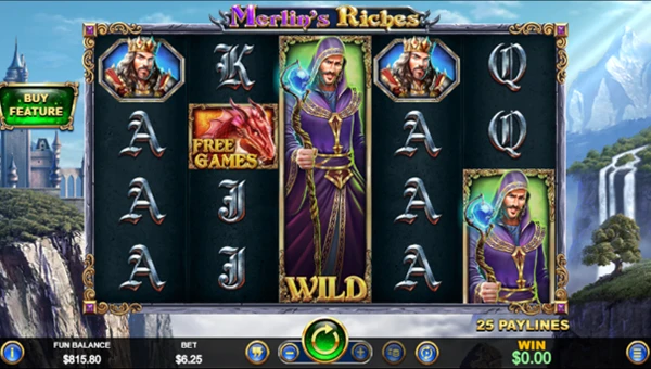 Merlins Riches gameplay