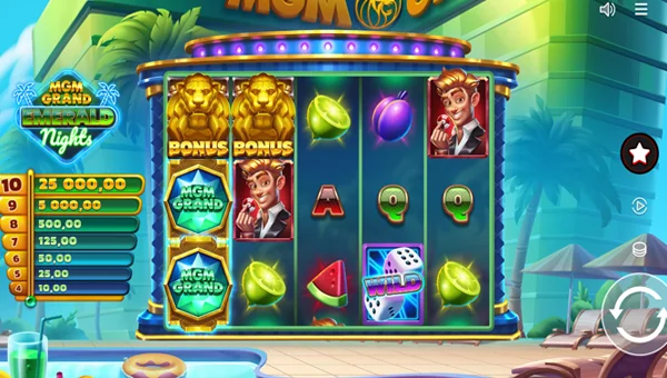 MGM Grand Emerald Nights gameplay