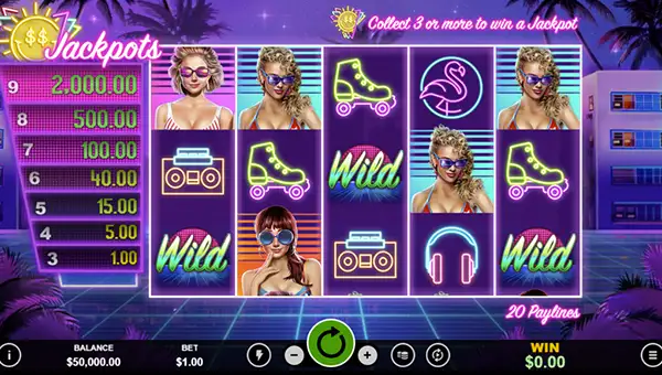 Miami Jackpots gameplay