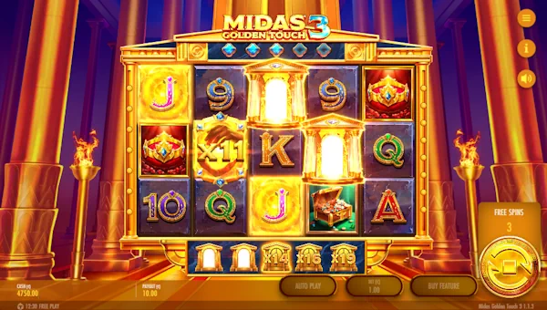Midas Golden Touch 3 bonus game