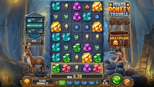 Miner Donkey Trouble gameplay