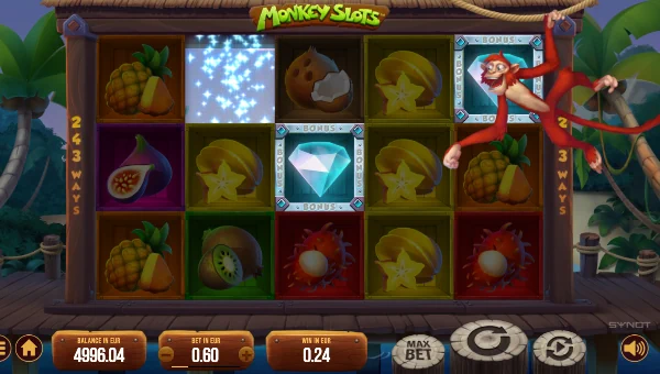 Monkey Slots gameplay