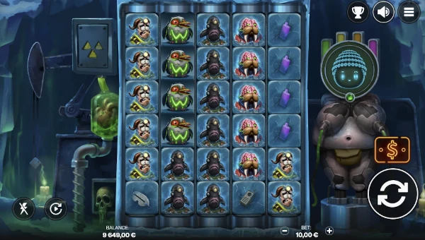 Nuukd base game screenshot showing reels and features