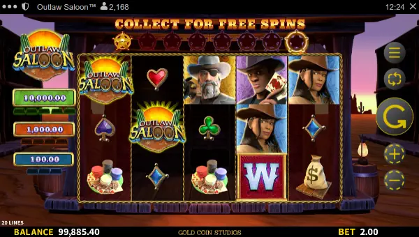 Outlaw Saloon gameplay