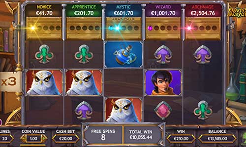 Ozwins Jackpots gameplay