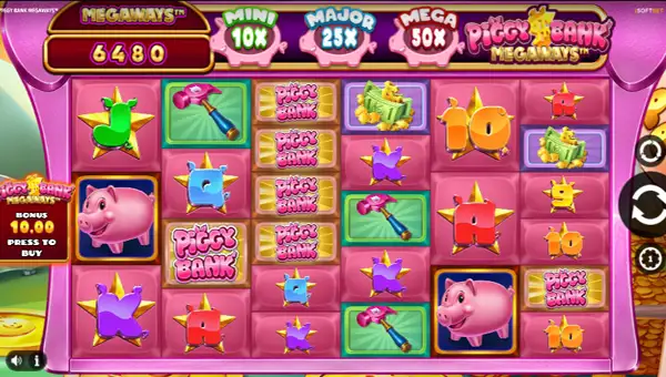 Piggy Bank Megaways gameplay