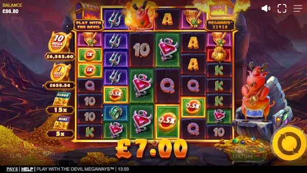 Play With the Devil Megaways gameplay