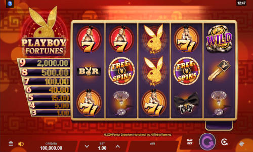 Playboy Fortunes gameplay