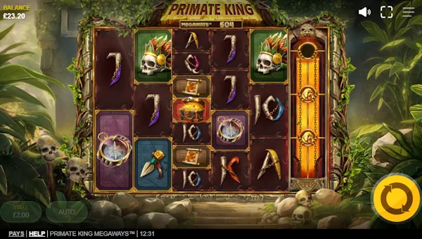 Primate King Megaways gameplay