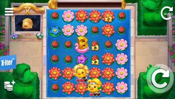 Quackers base game screenshot showing reels and features